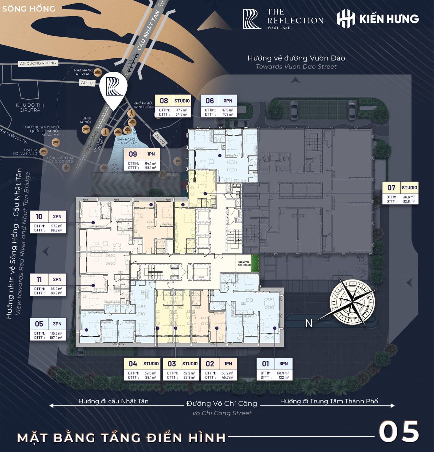 Mặt bằng sàn tầng 5